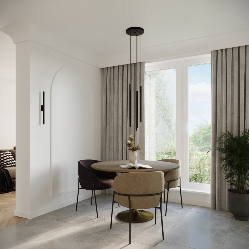 Vägglampa PASTELO 2xG9/8W/230V svart