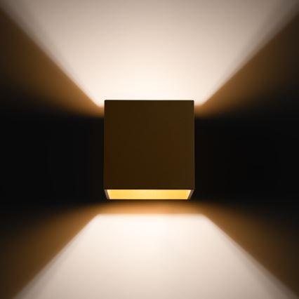Väggspotlight QUAD 1xG9/8W/230V guld