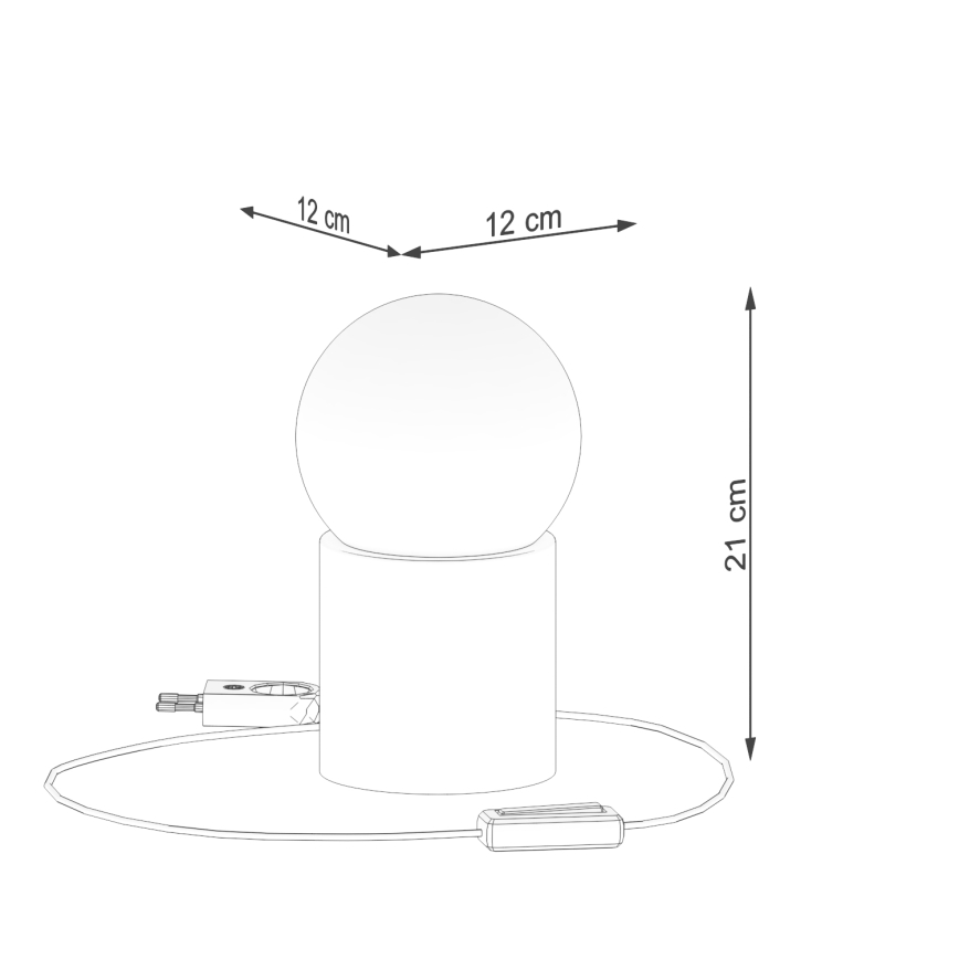 Bordslampa BOOMO 1xG9/8W/230V bok