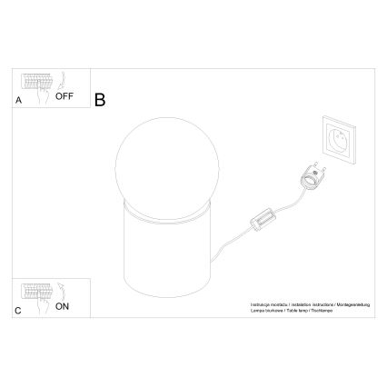Bordslampa BOOMO 1xG9/8W/230V bok