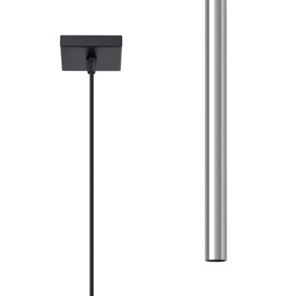 Ljuskrona med textilsladd PASTELO 1xG9/8W/230V skinande krom
