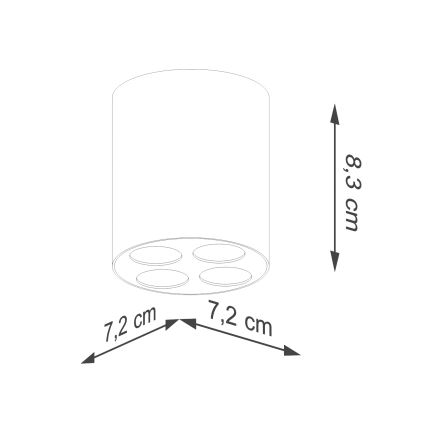 LED Spotlight ZOE LED/9W/230V vit