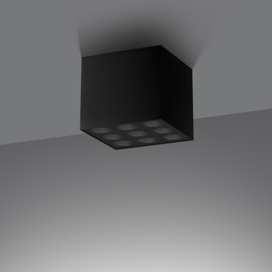 LED spotlight OZZY LED/16W/230V svart