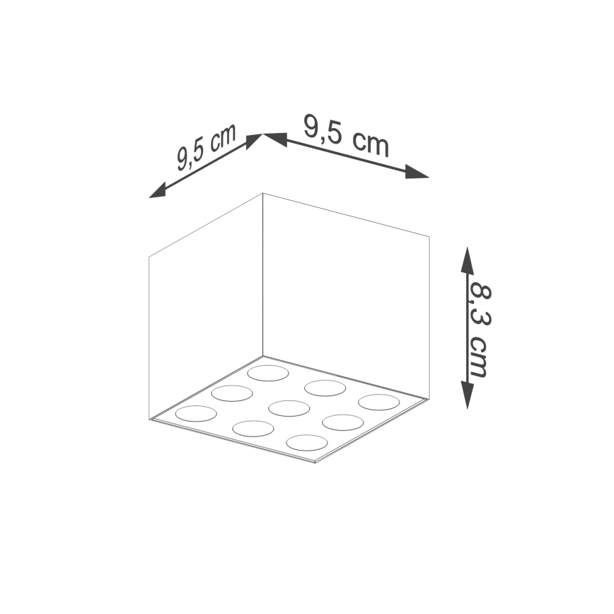LED spotlight OZZY LED/16W/230V svart