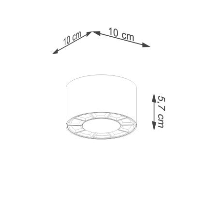 LED spotlight DIO LED/10W/230V vit