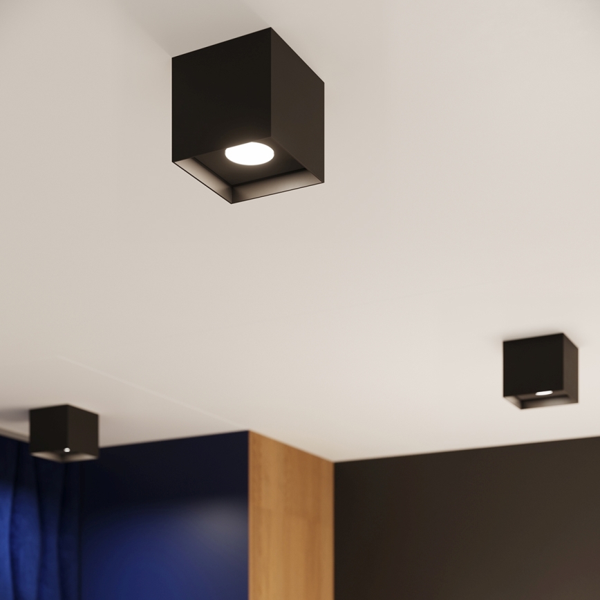 Spotlight HATI 1xGU10/10W/230V svart