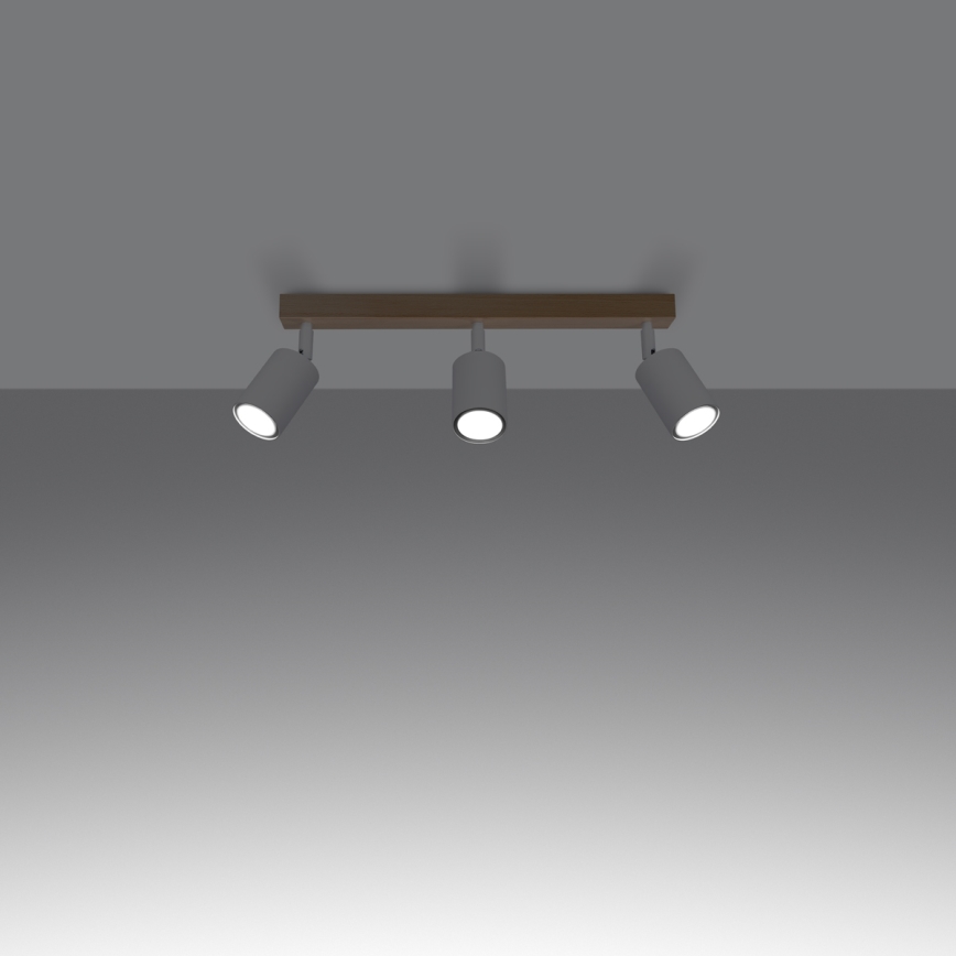 Spotlight VERDO 3xGU10/10W/230V vit/bok