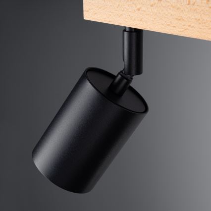 Spotlight VERDO 3xGU10/10W/230V svart/bok