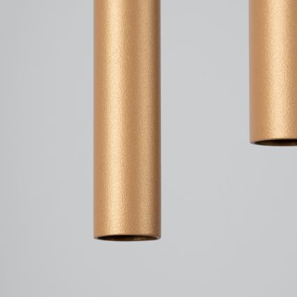 Ljuskrona med textilsladd PASTELO 2xG9/8W/230V guld