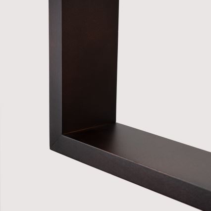Ljuskrona med textilsladd ARIES 1xE27/15W/230V bok/wenge