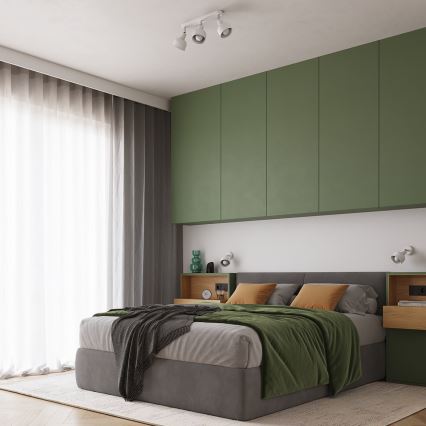 Väggspotlight ELBA 1xE27/15W/230V vit