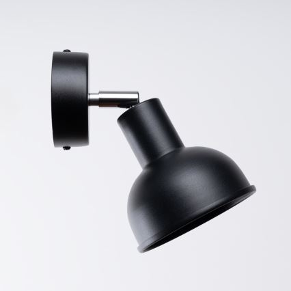 Väggspotlight ELBA 1xE27/15W/230V svart