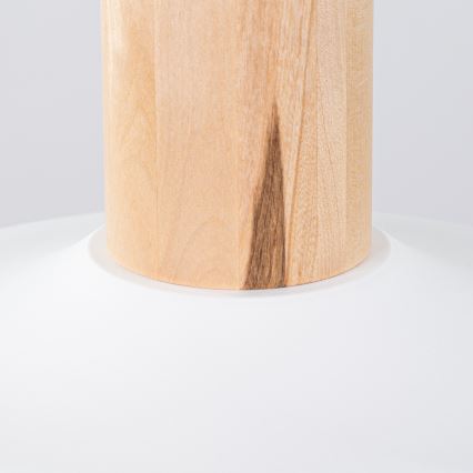 Ljuskrona med textilsladd INDY 1xE27/15W/230V diameter 38 cm vit