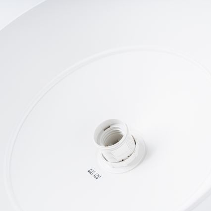Ljuskrona med textilsladd FRIKA 1xE27/15W/230V diameter 34 cm vit