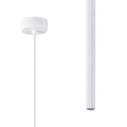 Ljuskrona med textilsladd ARCHE 1xG9/8W/230V vit