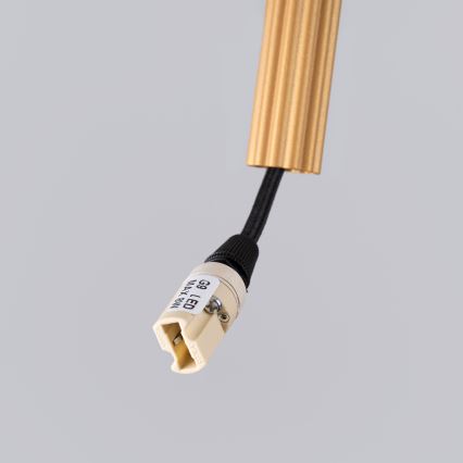 Ljuskrona med textilsladd ARCHE 1xG9/8W/230V guld