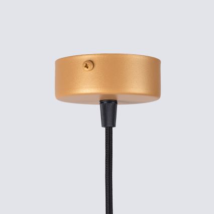 Ljuskrona med textilsladd ARCHE 1xG9/8W/230V guld