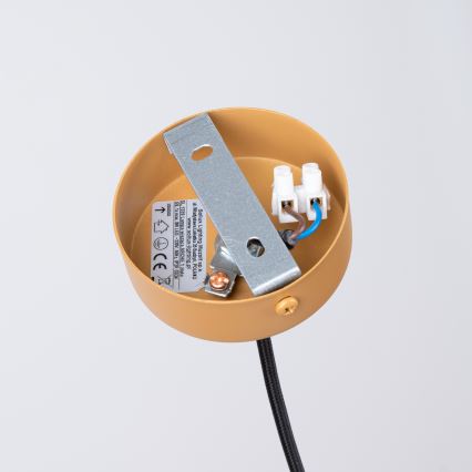 Ljuskrona med textilsladd ARCHE 1xG9/8W/230V guld