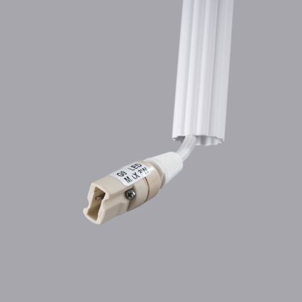 Ljuskrona med textilsladd ARCHE 3xG9/8W/230V vit