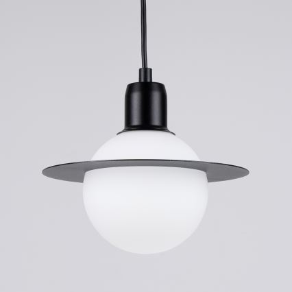 Ljuskrona med textilsladd HYPERION 1xG9/8W/230V svart