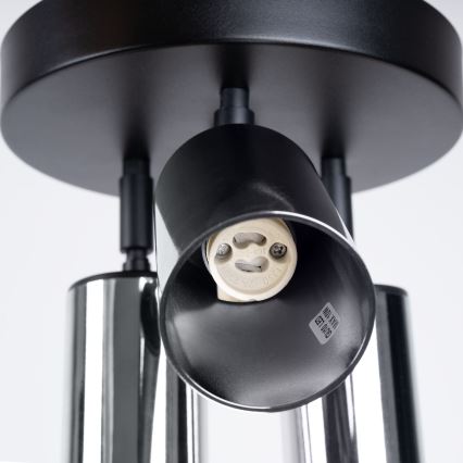 Spotlight WINX 3xGU10/10W/230V svart/skinande krom