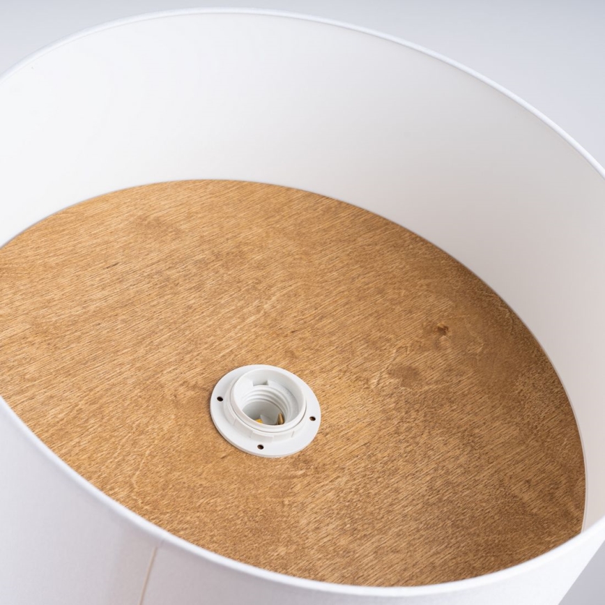 Taklampa TELESTO 1xE27/15W/230V diameter 35 cm vit/beige