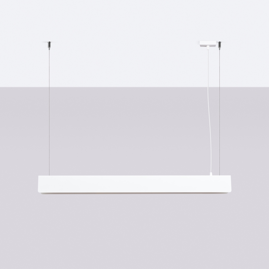 LED ljuskrona med textilsladd SPARK 1xG13/8,5W/230V vit