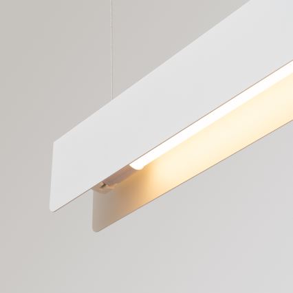 LED ljuskrona med textilsladd SPARK 1xG13/8,5W/230V vit