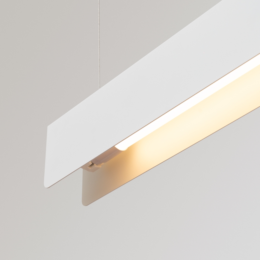 LED ljuskrona med textilsladd SPARK 1xG13/8,5W/230V vit