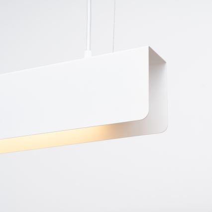 LED ljuskrona med textilsladd SPARK 1xG13/8,5W/230V vit