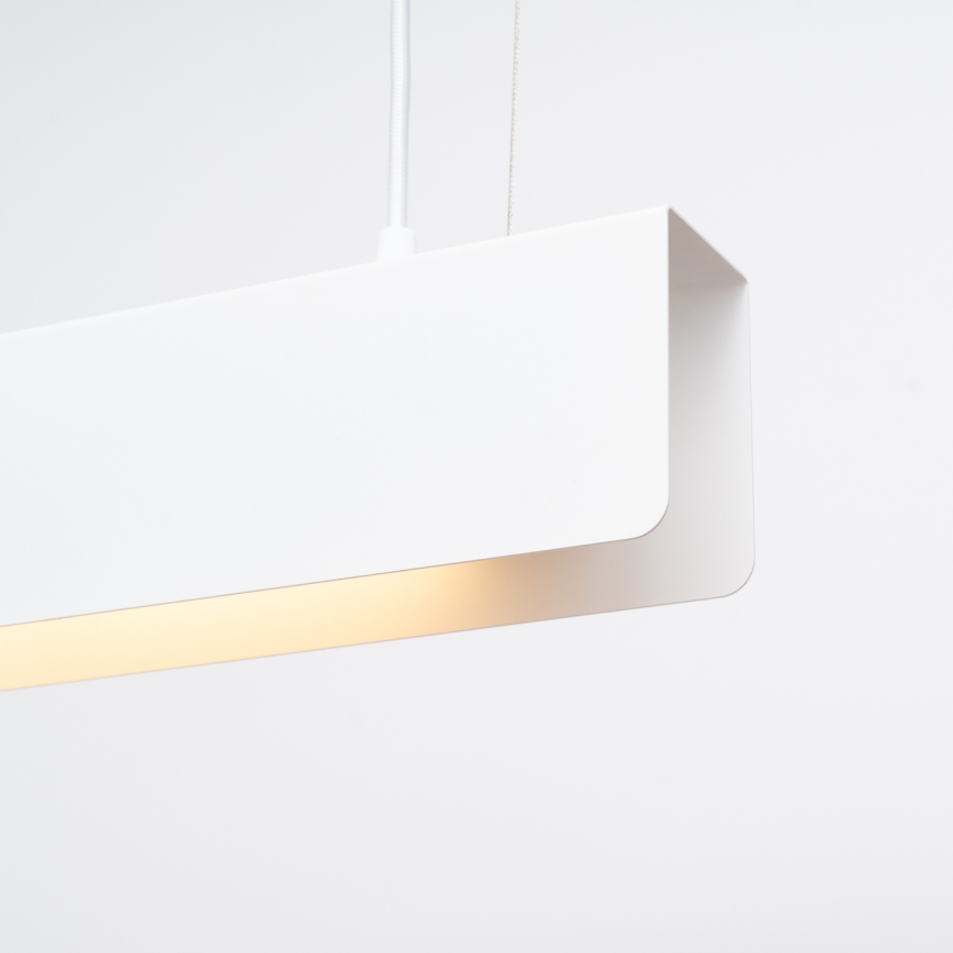 LED ljuskrona med textilsladd SPARK 1xG13/8,5W/230V vit