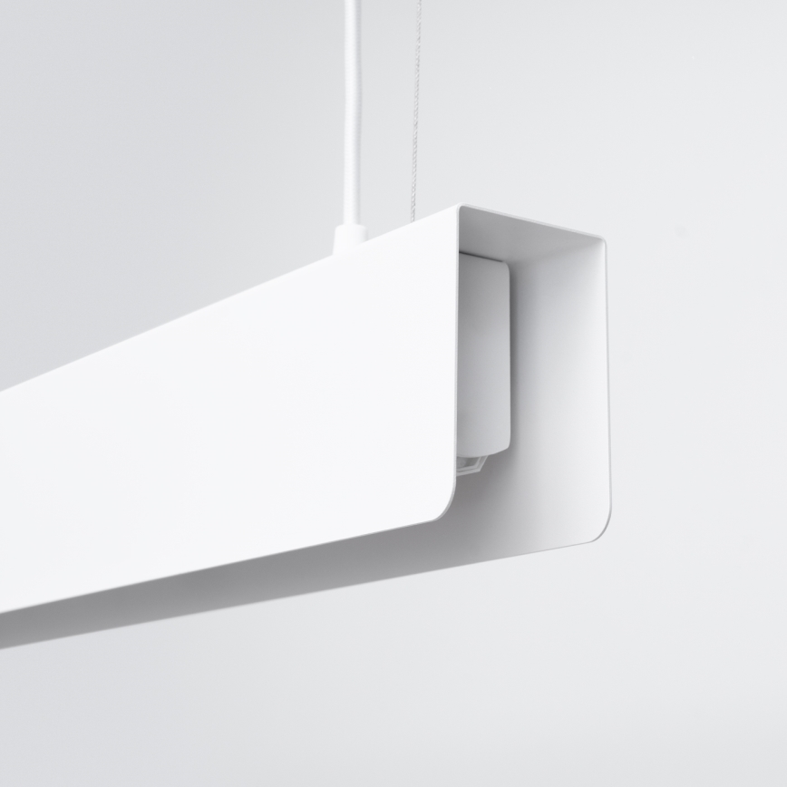 LED ljuskrona med textilsladd SPARK 1xG13/8,5W/230V vit