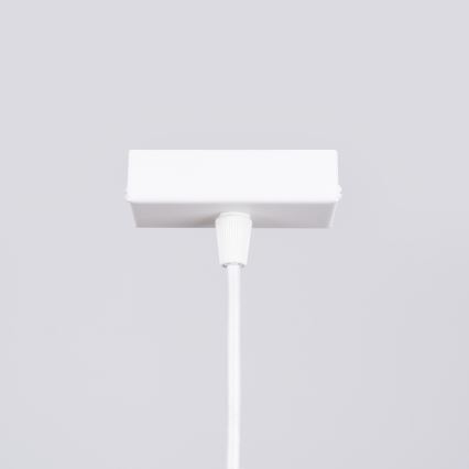 LED ljuskrona med textilsladd SPARK 1xG13/8,5W/230V vit