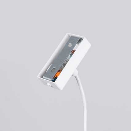 LED ljuskrona med textilsladd SPARK 1xG13/8,5W/230V vit