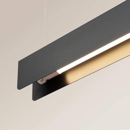 LED ljuskrona med textilsladd SPARK 1xG13/8,5W/230V svart