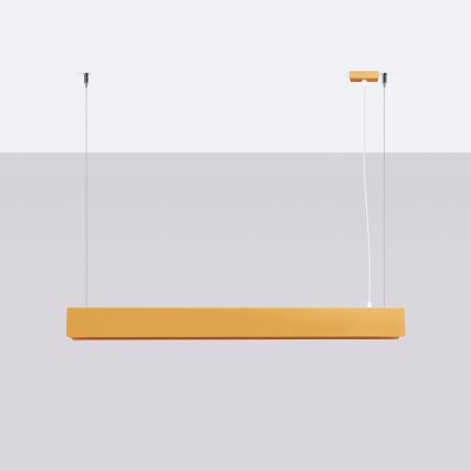LED ljuskrona med textilsladd SPARK 1xG13/8,5W/230V guld