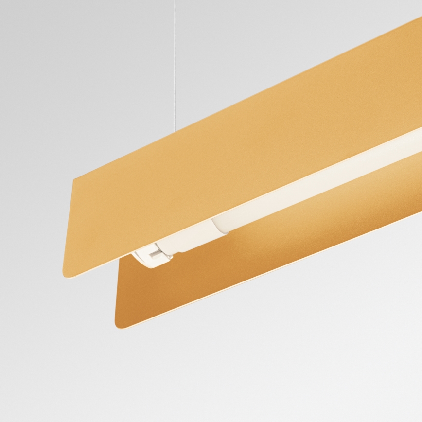 LED ljuskrona med textilsladd SPARK 1xG13/8,5W/230V guld