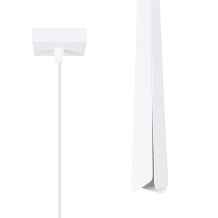 Ljuskrona med textilsladd PRYSM 1xG9/8W/230V vit