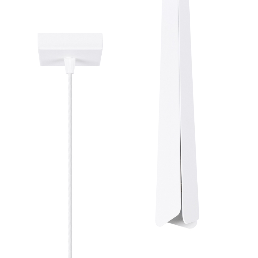 Ljuskrona med textilsladd PRYSM 1xG9/8W/230V vit