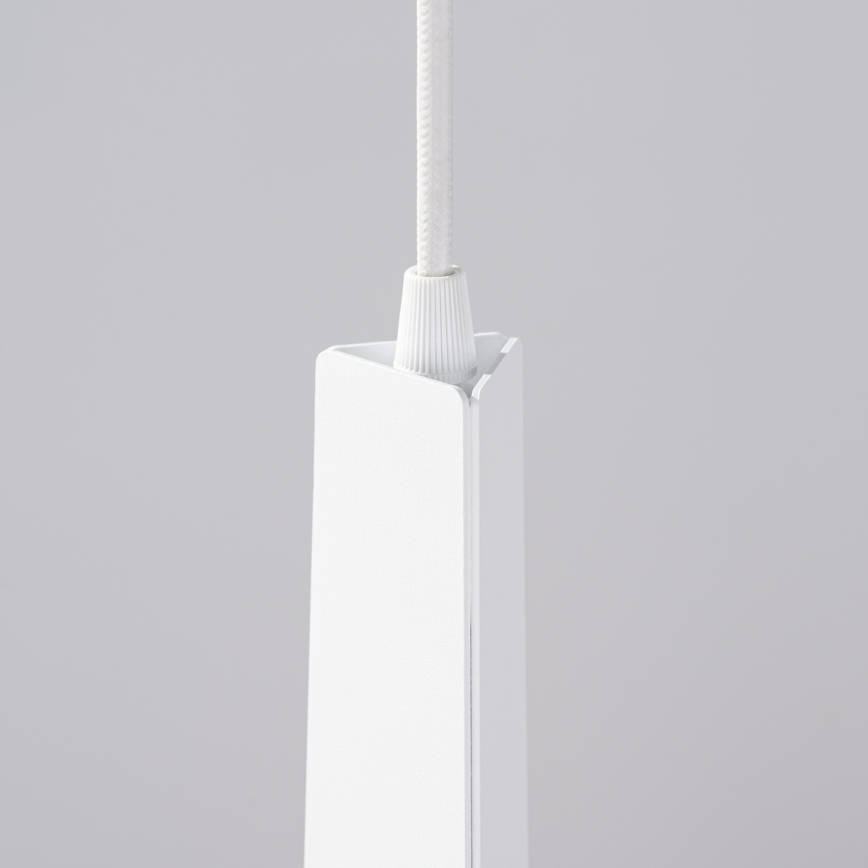 Ljuskrona med textilsladd PRYSM 1xG9/8W/230V vit