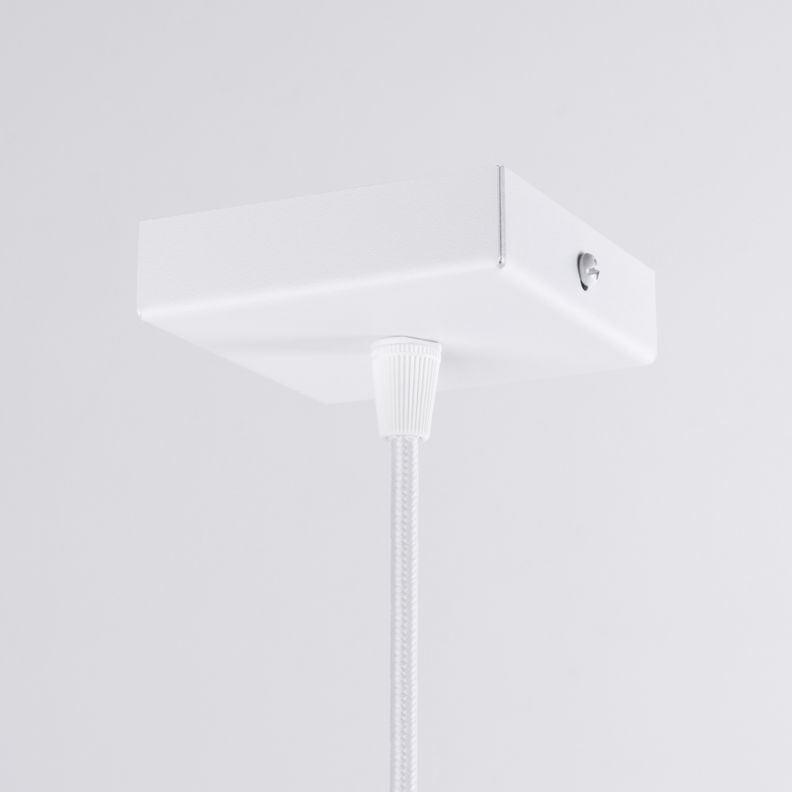 Ljuskrona med textilsladd PRYSM 1xG9/8W/230V vit