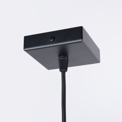 Ljuskrona med textilsladd PRYSM 1xG9/8W/230V svart