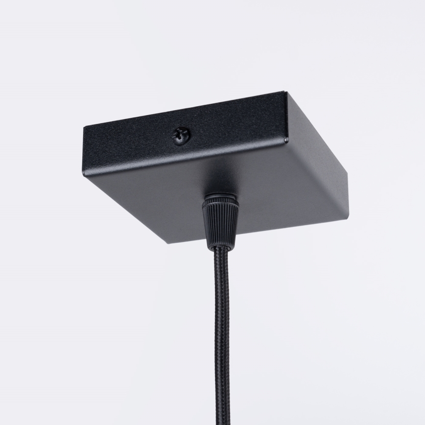 Ljuskrona med textilsladd PRYSM 1xG9/8W/230V svart