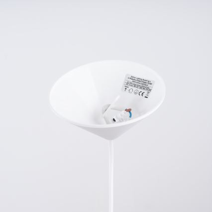 Ljuskrona med textilsladd NOVA 1xE27/15W/230V diameter 40 cm vit