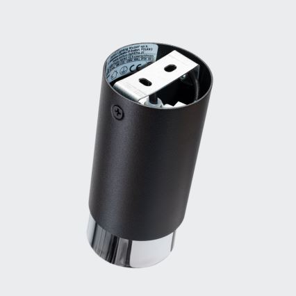 Spotlight NERO 1xGU10/10W/230V 12,5 cm svart/skinande krom
