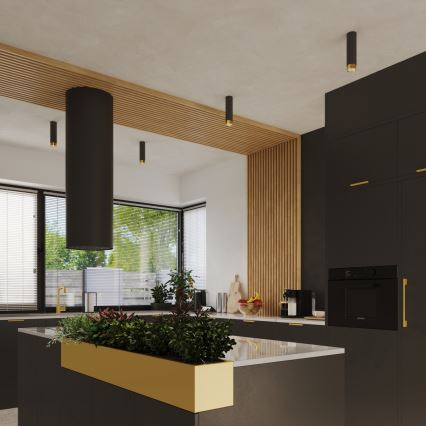 Spotlight NERO 1xGU10/10W/230V 22,5 cm svart/guld