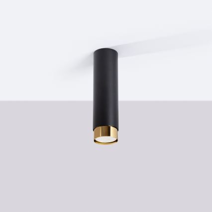 Spotlight NERO 1xGU10/10W/230V 22,5 cm svart/guld