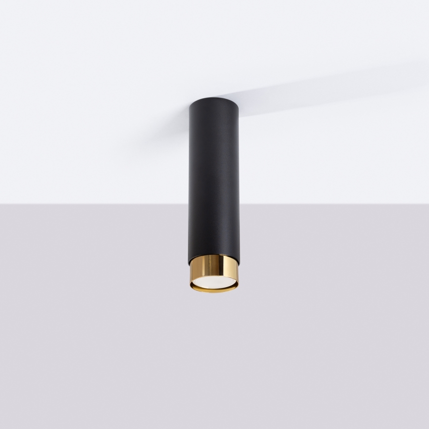 Spotlight NERO 1xGU10/10W/230V 22,5 cm svart/guld