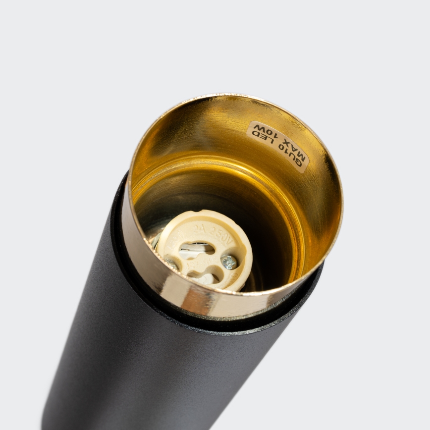 Spotlight NERO 1xGU10/10W/230V 22,5 cm svart/guld