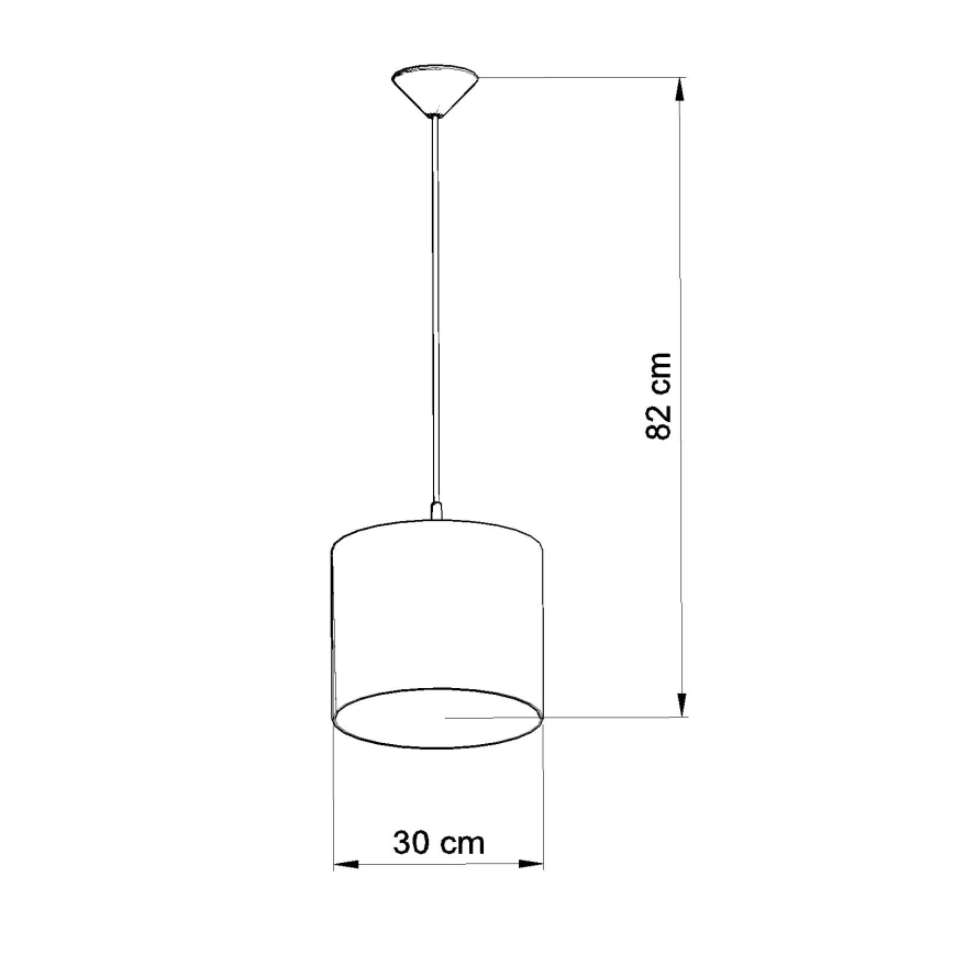 Hängande ljuskrona med textilsladd för barn OWLS 1xE27/15W/230V diameter 30 cm ugglor